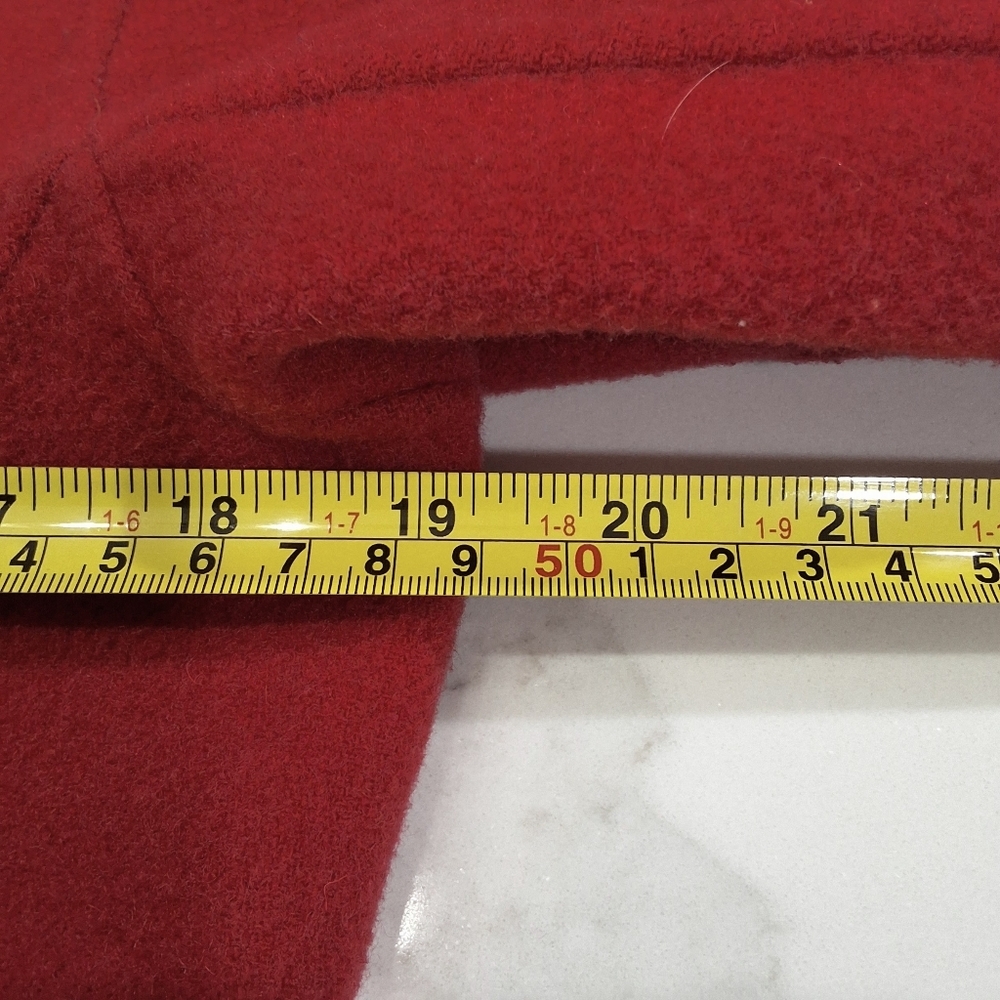 Eileen Fisher~Womens Wool Cashmere Jacket~Red Button Up~LagenLook Luxury~MED - Picture 6 of 8